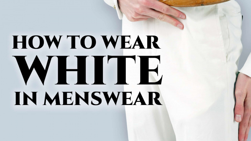 Comment porter le blanc comme couleur masculine