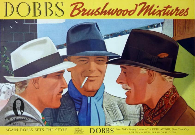 Anúncio de misturas de arbustos de chapéus DOBBS