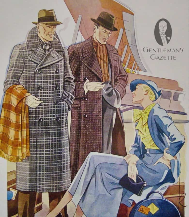 Ohromující kabáty, klobouky a kostkované Ulsterské kabáty = čistá elegance