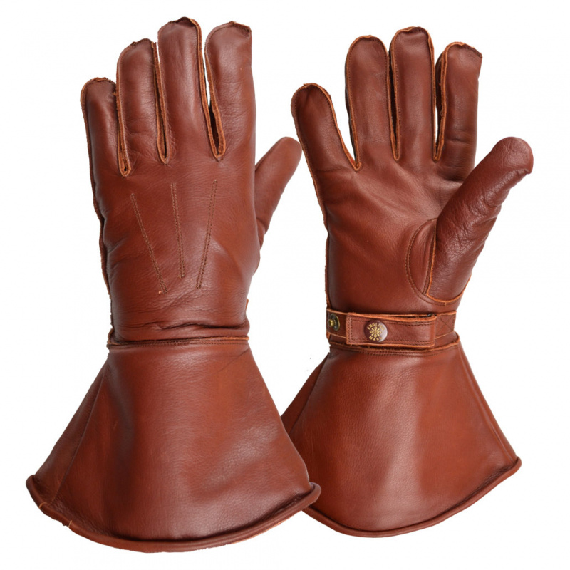 Old school Gauntlet rukavice za vožnju od debele kože