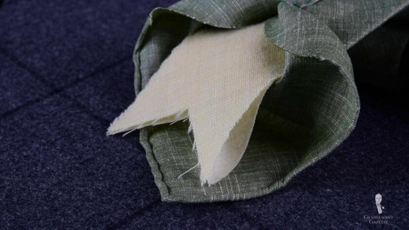 Entretela de gravata italiana em lã e algodão por Fort Belvedere