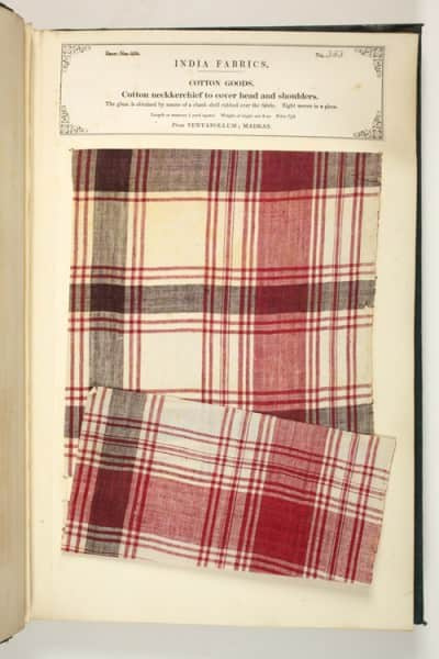 Мадрас у памуку из 1866. - Музеј Харис