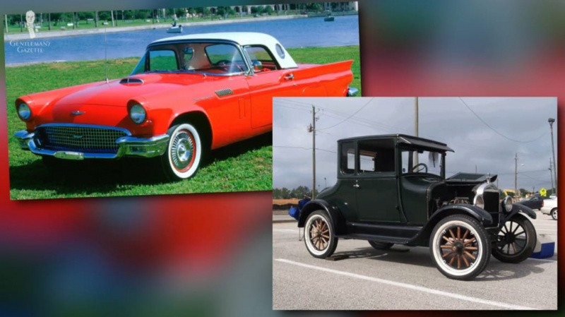 Um carro da década de 1950 tinha menos espaço livre do que um modelo do início de 1900.