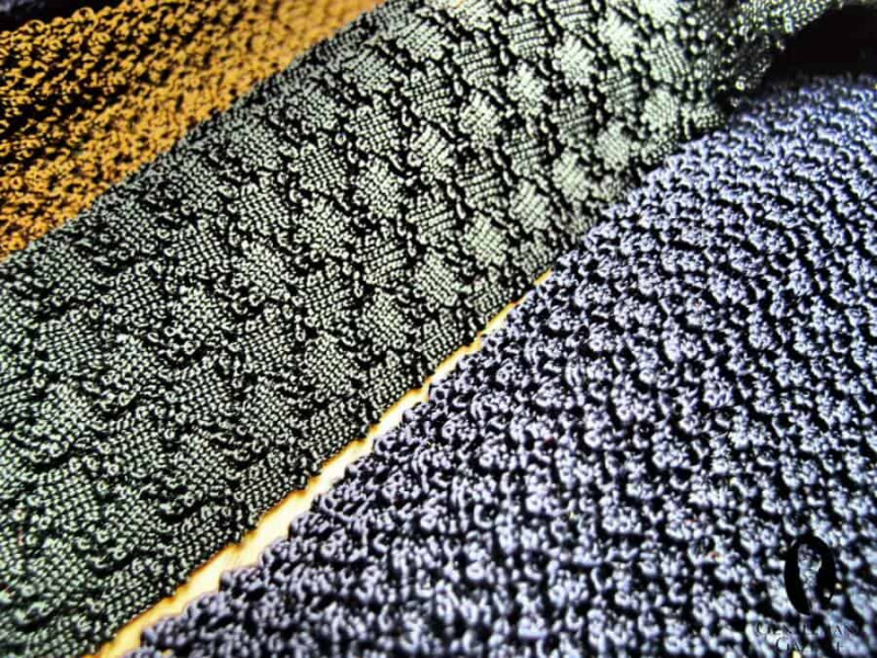 Pletené kravaty textury