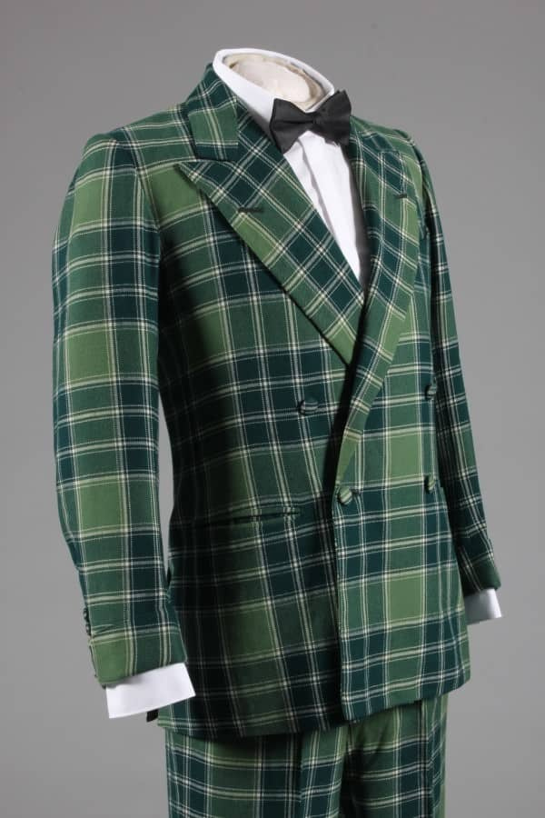 4x1 costume de soirée tartan à double boutonnage du duc de Windsor