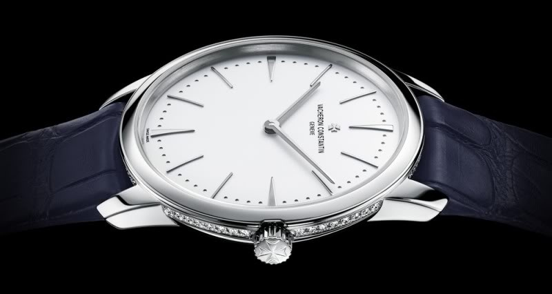 Relógio Vacheron Constantin Patrimony com detalhes sutis de diamante