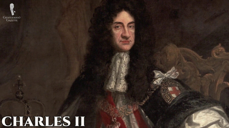 Charles II Anglie přinesl kravatu z Francie do Anglie.