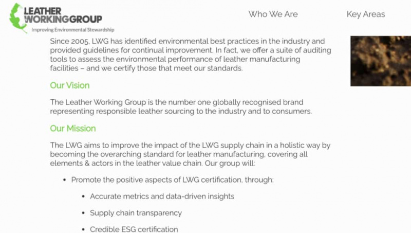 Leather Working Group, une ONG, certifie une production de cuir responsable.