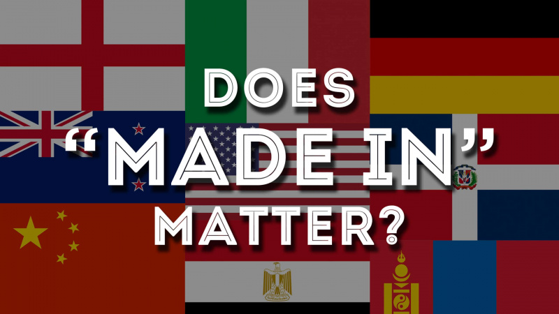 Made In Matter? Țările de origine pentru produse de îmbrăcăminte pentru bărbați