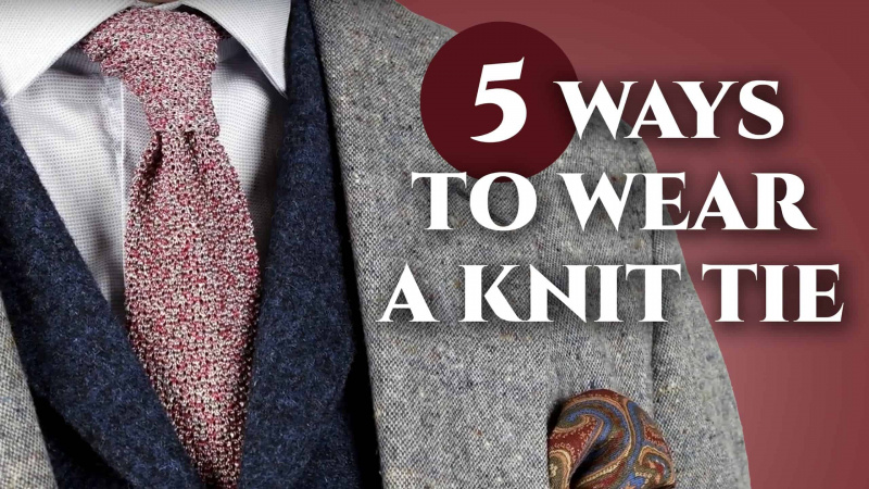 5 façons de porter une cravate en tricot à l