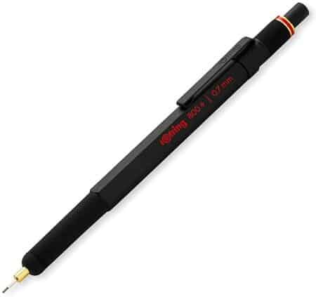ROTring 1900182 800+ mekaaninen kynä ja kosketusnäyttökynä, 0,7 mm, musta piippu