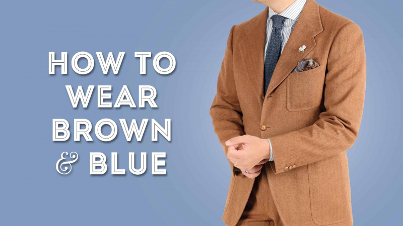 Kako nositi smeđu i plavu boju