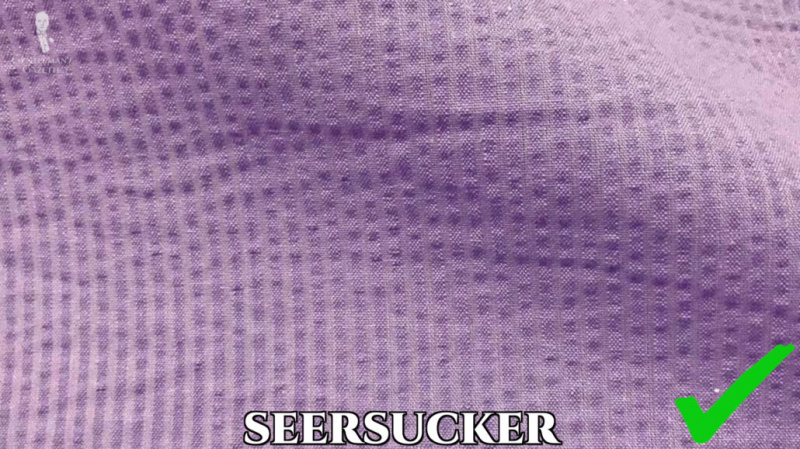 Seersucker on toinen upea kesäkangas.