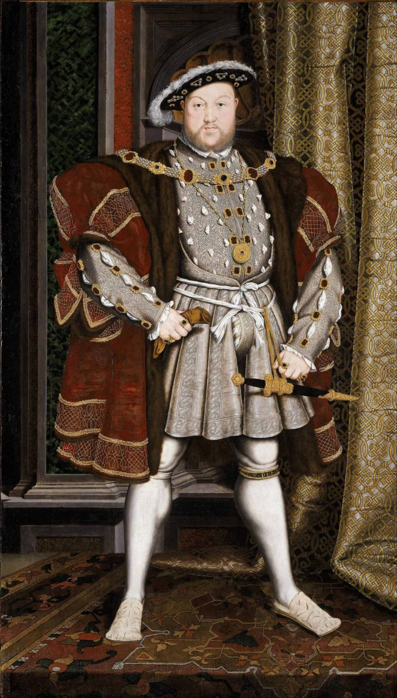 Un portrait du roi Henri VIII.