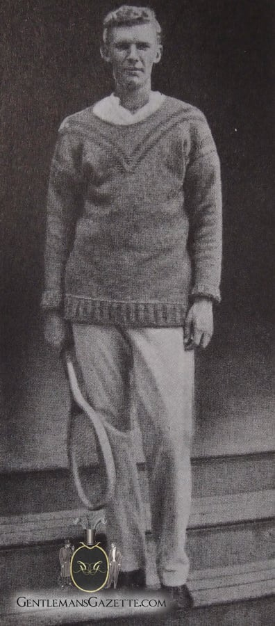 Tenniströja - tidigare US Open-mästaren Malcom D. Whitman - 1902