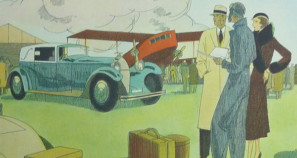 Illustrations de mode dans les publicités des années 1930