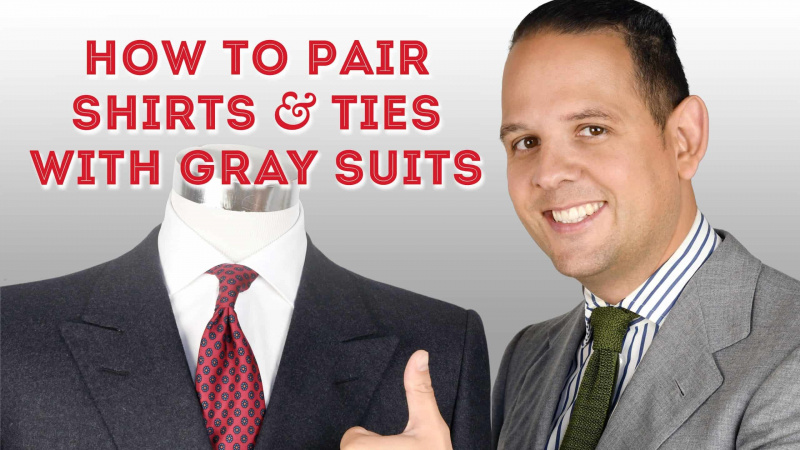 Comment associer des chemises et des cravates à des costumes gris - Un guide pour porter du gris