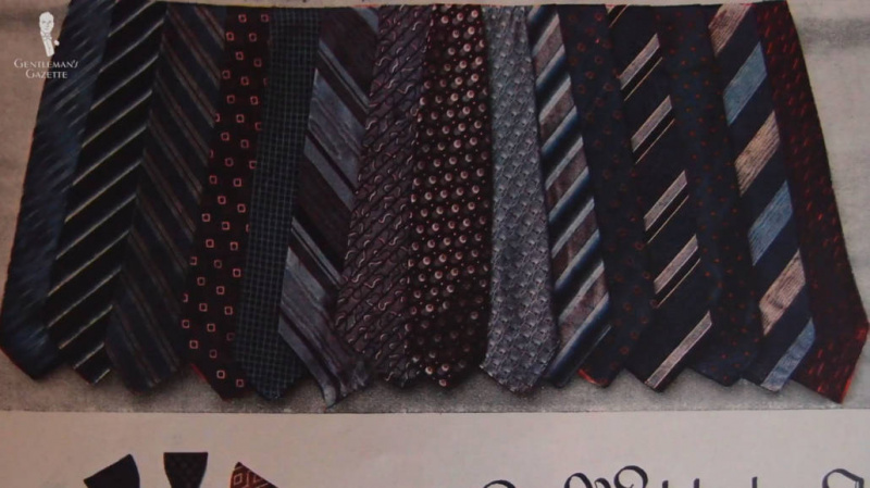 Les cravates des années 1920 sont plus courtes qu