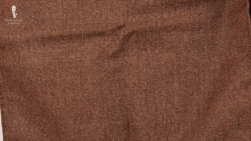 Џепни квадрат од браон винтаге тканине