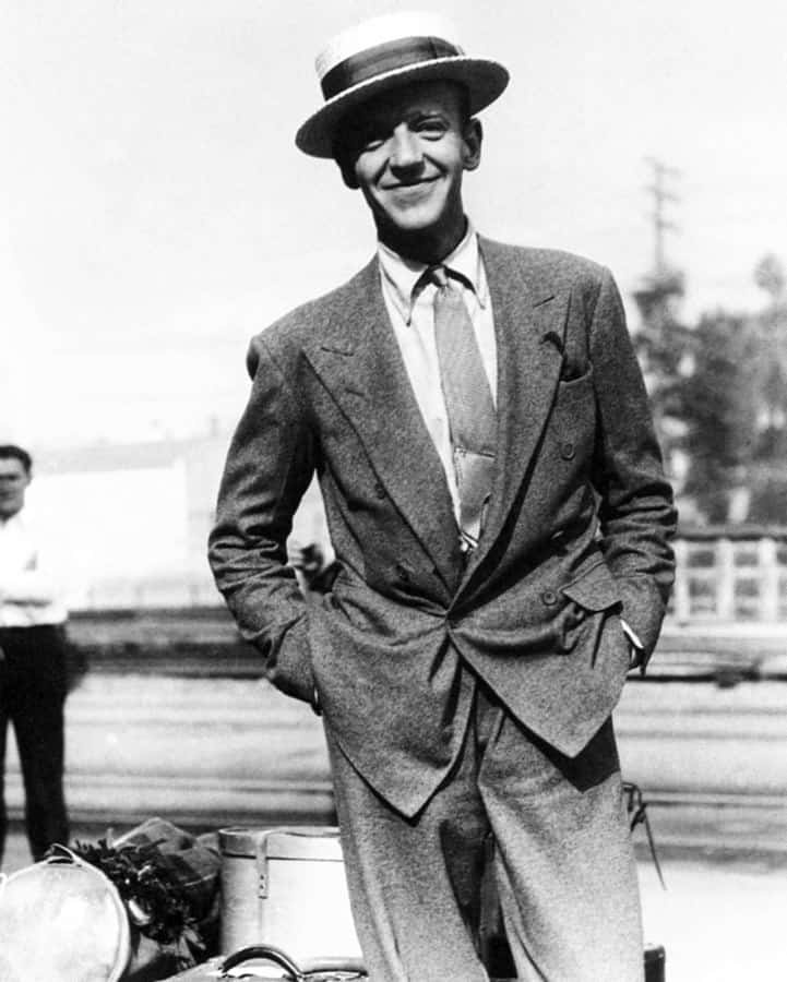 Fred Astaire com Boater e Tie Bar
