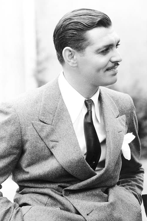 Clark Gable 1934 com alfinete de gravata