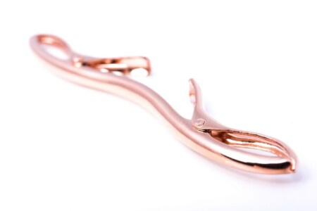 Clip de barre de collier en or rose pour colliers classiques étroits