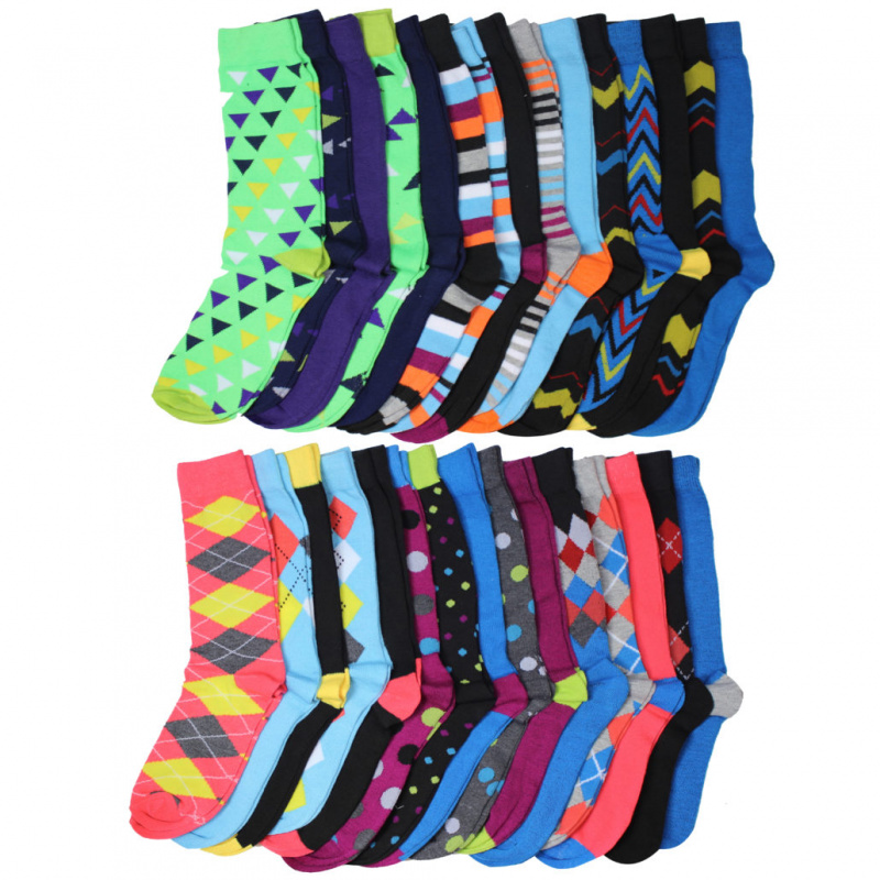 Variedade de meias malucas como você pode encontrá-las em muitos lugares hoje em dia