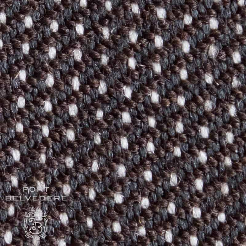 Le tissu Charcoal Brown est un mélange de fils anthracite et marron