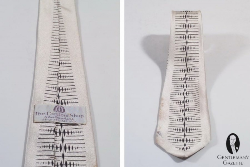 Hedvábná kravata Geometric Pattern od The Custom Shop Shirtmakers z importovaného hedvábí