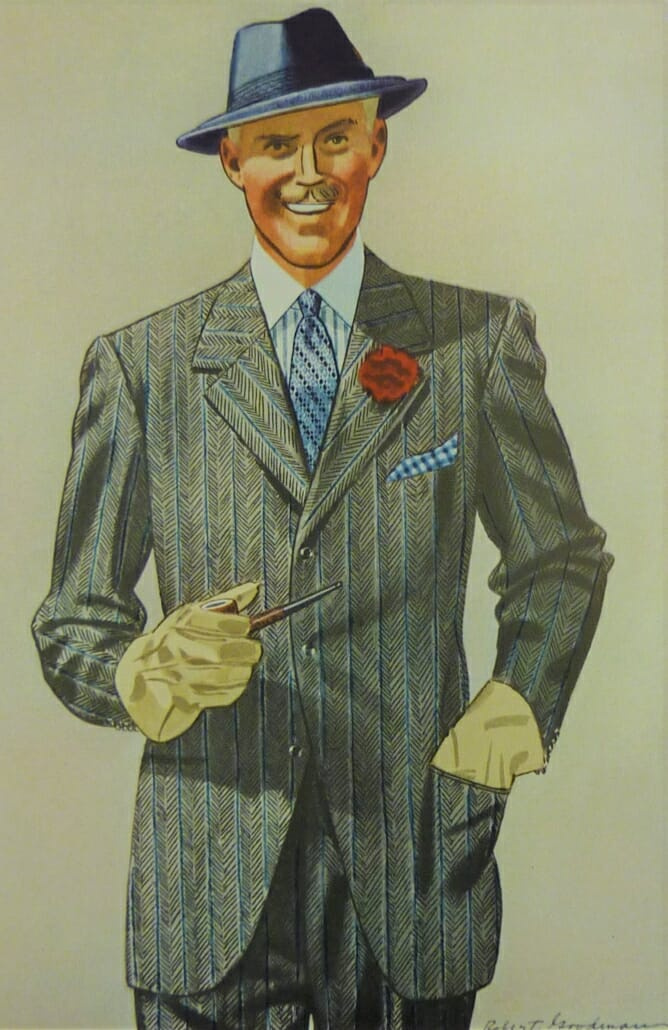 Esquire květen 1938 – více spárovaných pruhů
