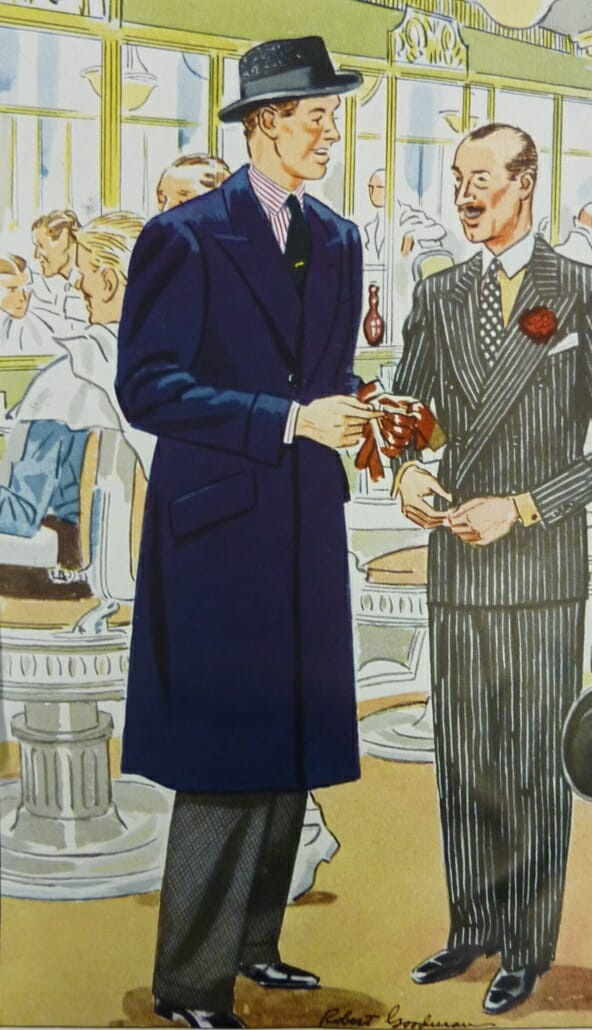 Rayures en costumes et chemises - 1936
