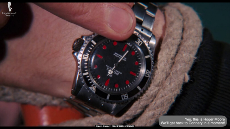Rolex Submariner comme on le voit dans le film James Bond