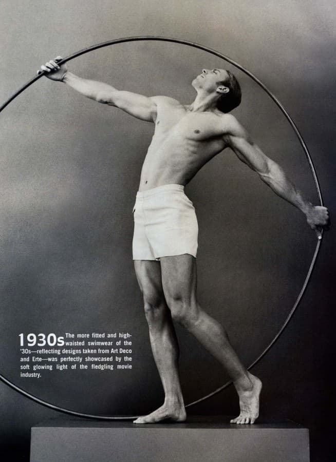 Нагласак на спорту и атлетизму утицао је на стилове из 1930-их (укључујући купаће костиме).