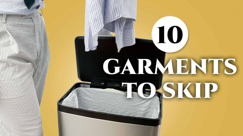 10 cosas que no necesitas en tu armario (¡ropa de hombre para saltar!)