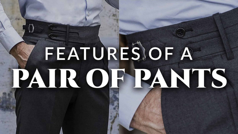 Características de um par de calças