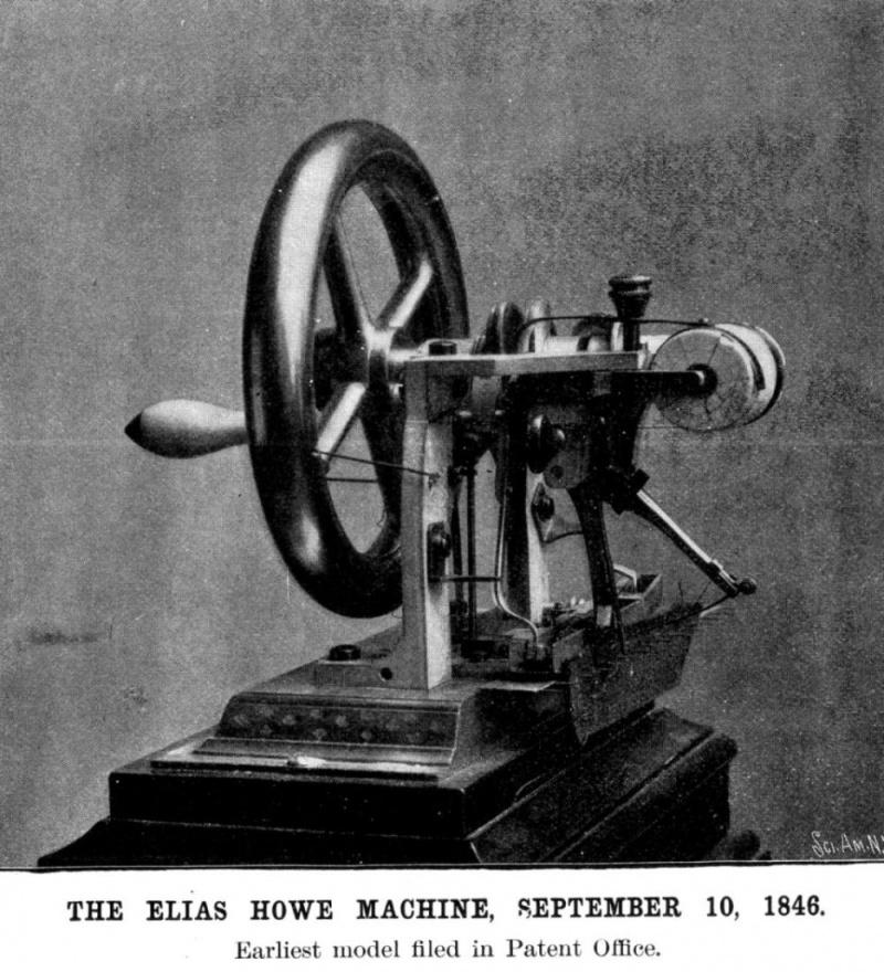 Máquina de costura 1849
