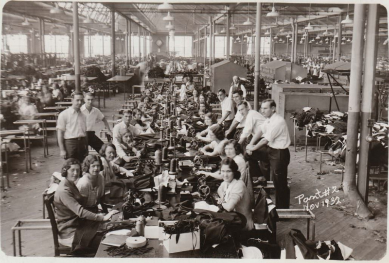 Production de vêtements en usine
