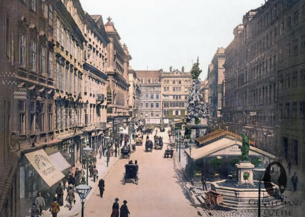 Graben à Vienne vers 1900