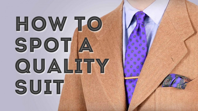 comment repérer un costume de qualité à l