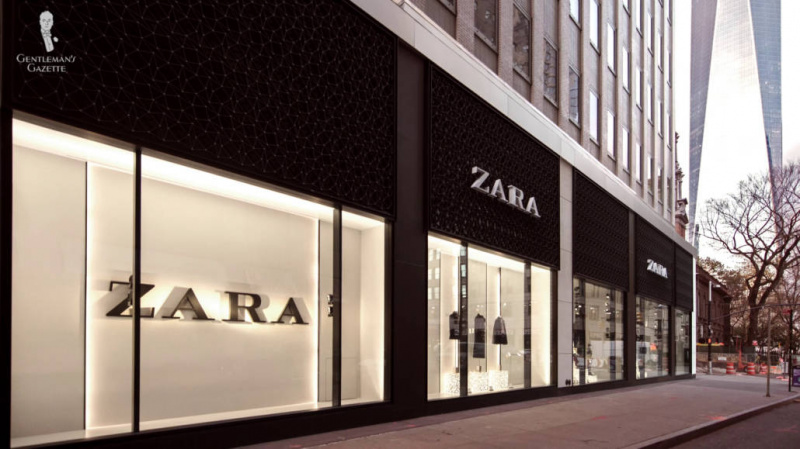 Una instantánea de una tienda física de Zara