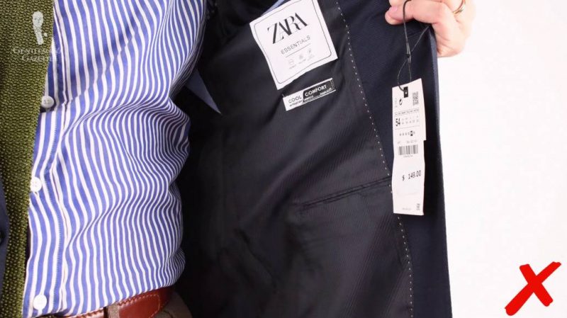 La veste Zara avait un extérieur doux et une doublure rigide, ce qui était une combinaison désagréable.