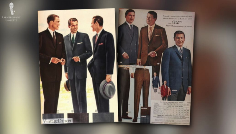 vêtements pour hommes du milieu des années 60 et avant