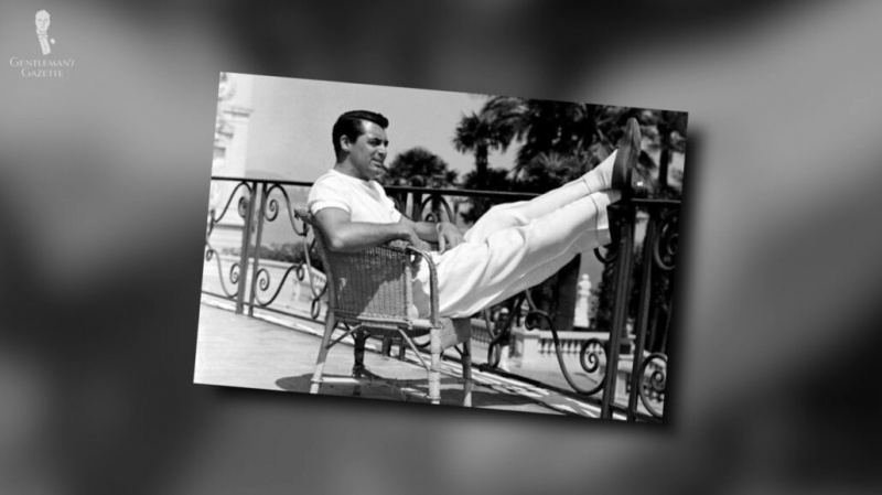 Cary Grant dans le look Riviera des années 50.