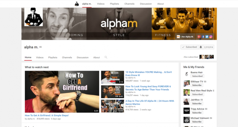alfa m YouTube kanál