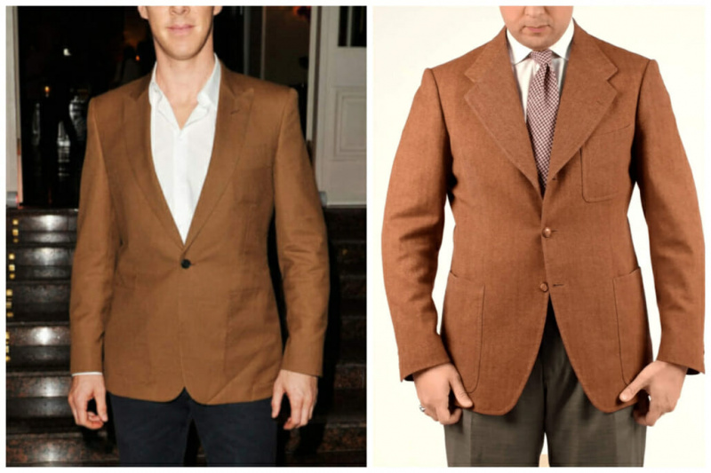 Escala de formalidade de bolsos de jaqueta