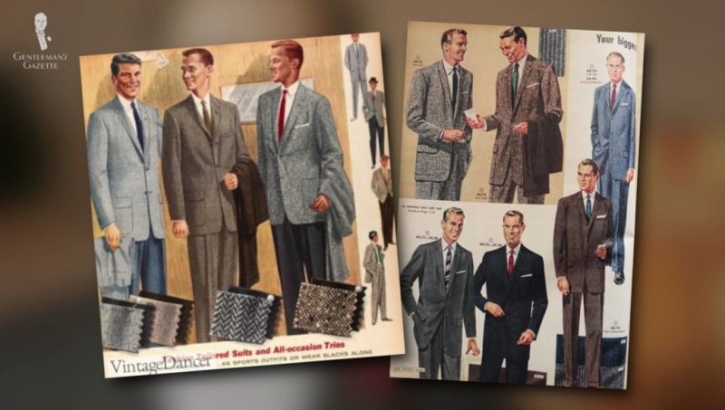 Vesty se staly volitelnými, když dvoudílné obleky získaly popularitu.