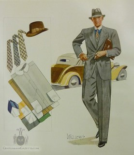 Première illustration par Laurence Fellows - Arts du vêtement printemps 1933