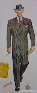 Dvouřadý oblek z roku 1939