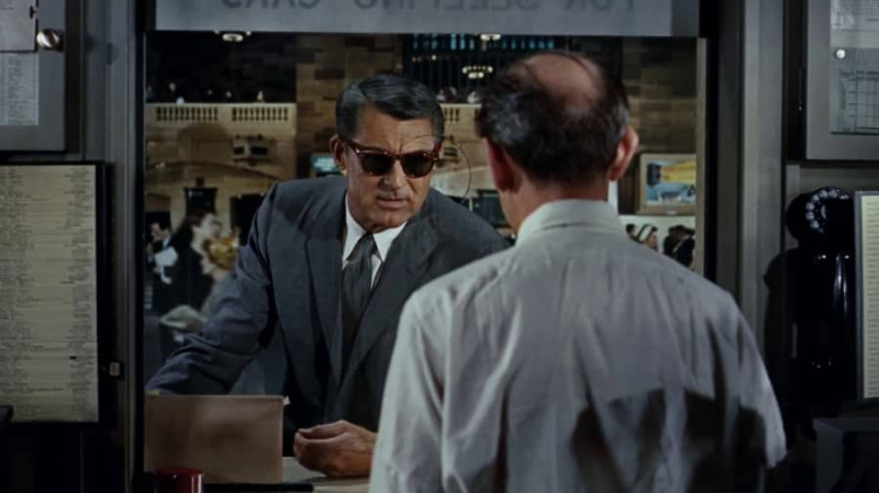 Óculos de sol Cary Grant em North by Northwest