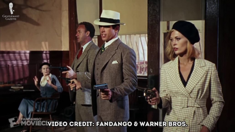 Warren Beatty et Faye Dunaway dans Bonnie and Clyde